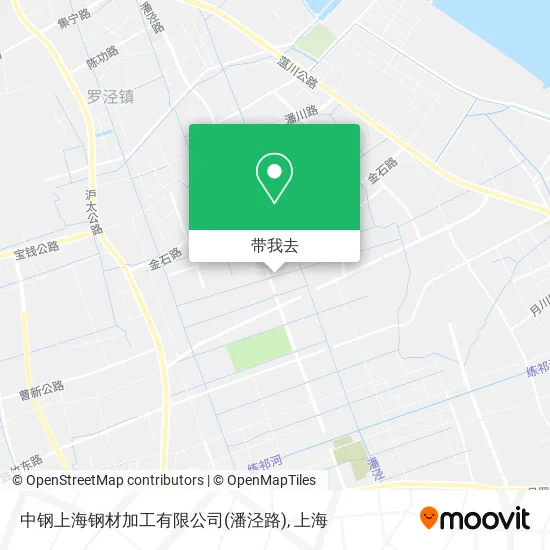 中钢上海钢材加工有限公司(潘泾路)地图