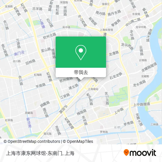 上海市康东网球馆-东南门地图