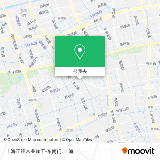 上海正锋木业加工-东南门地图