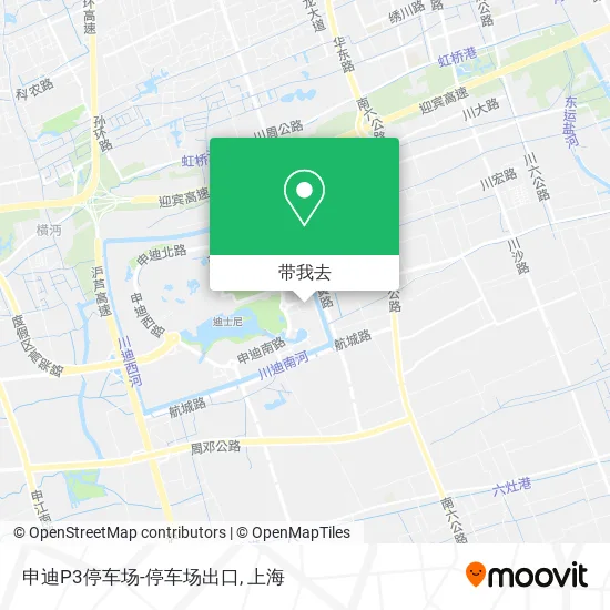 申迪P3停车场-停车场出口地图