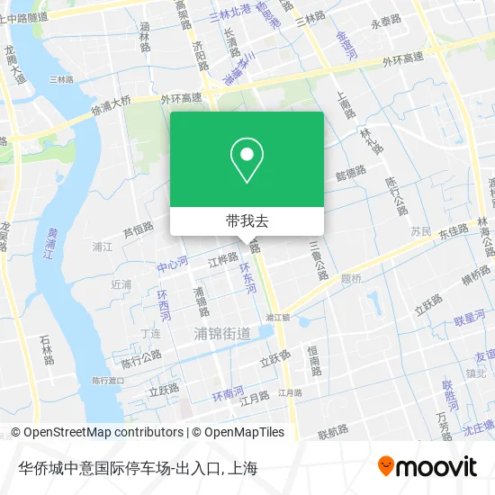 华侨城中意国际停车场-出入口地图