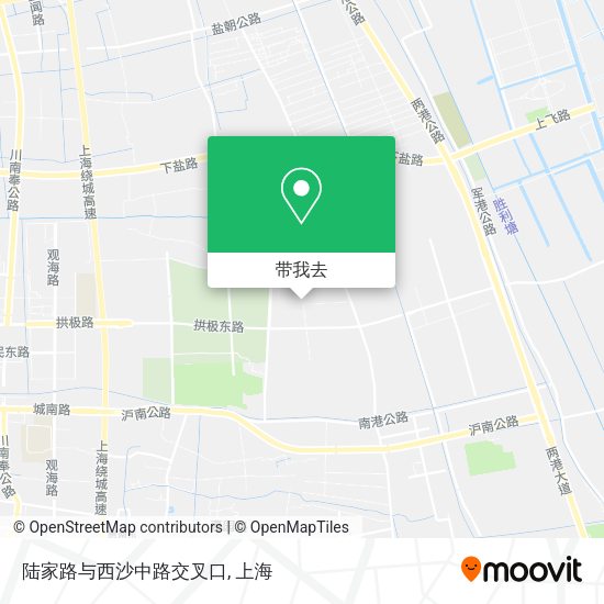 陆家路与西沙中路交叉口地图
