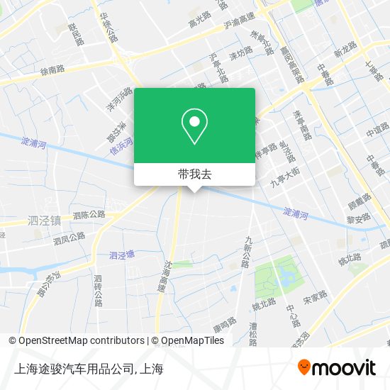 上海途骏汽车用品公司地图
