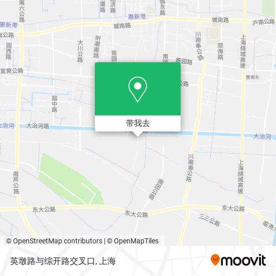 英墩路与综开路交叉口地图