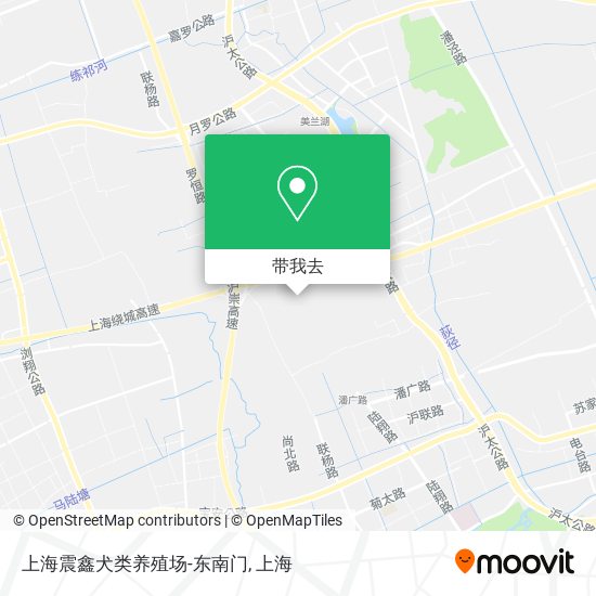 上海震鑫犬类养殖场-东南门地图