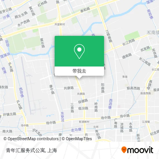 青年汇服务式公寓地图