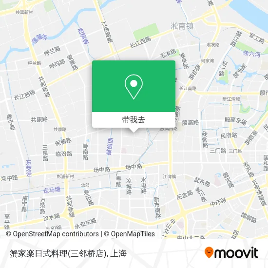蟹家楽日式料理(三邻桥店)地图