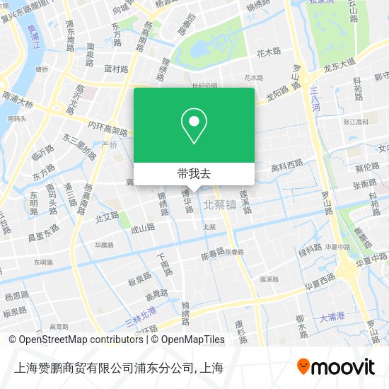 上海赞鹏商贸有限公司浦东分公司地图