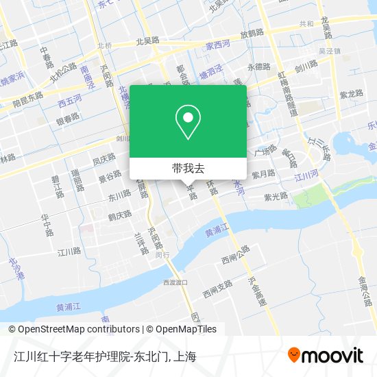 江川红十字老年护理院-东北门地图