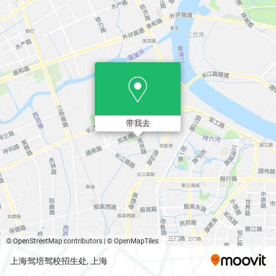 上海驾培驾校招生处地图