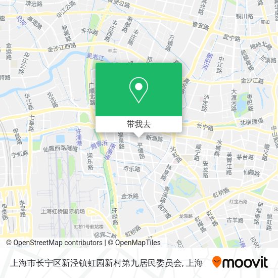 上海市长宁区新泾镇虹园新村第九居民委员会地图