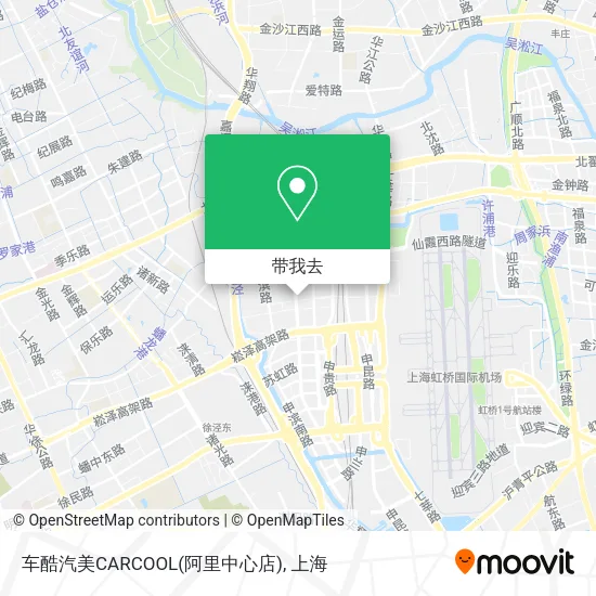 车酷汽美CARCOOL(阿里中心店)地图