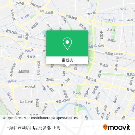 上海韩云酒店用品批发部地图