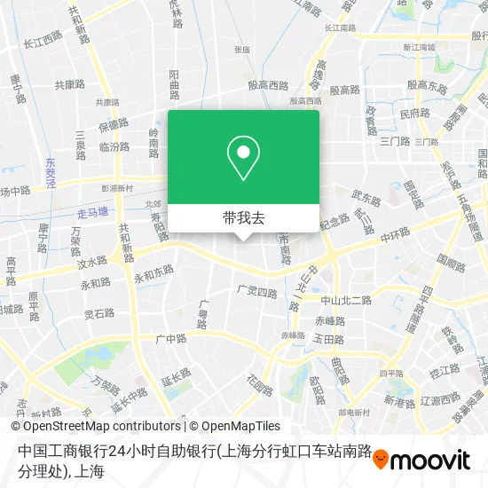 中国工商银行24小时自助银行(上海分行虹口车站南路分理处)地图