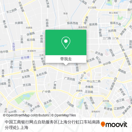 中国工商银行网点自助服务区(上海分行虹口车站南路分理处)地图