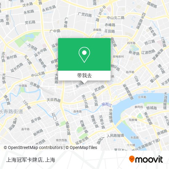 上海冠军卡牌店地图