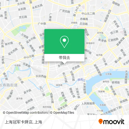 上海冠军卡牌店地图