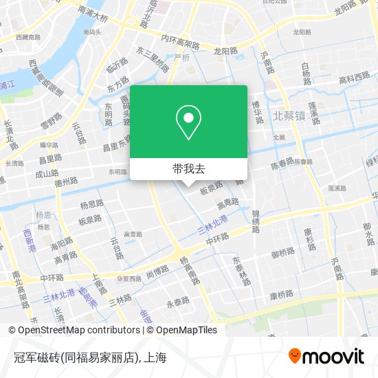 冠军磁砖(同福易家丽店)地图