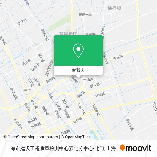 上海市建设工程质量检测中心嘉定分中心-北门地图