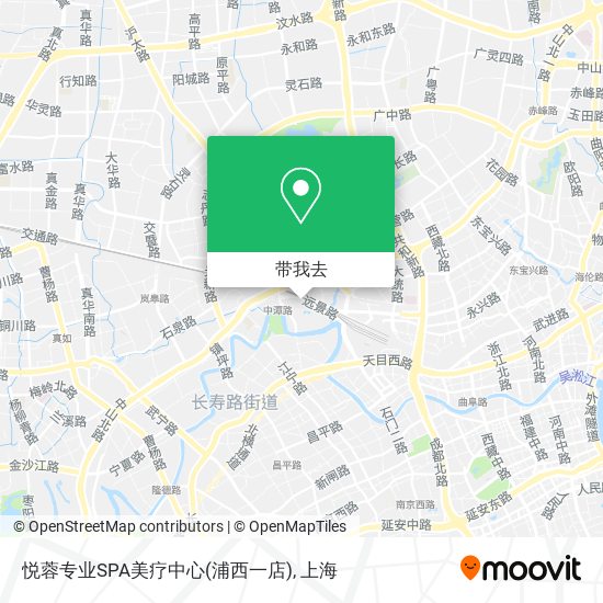 悦蓉专业SPA美疗中心(浦西一店)地图