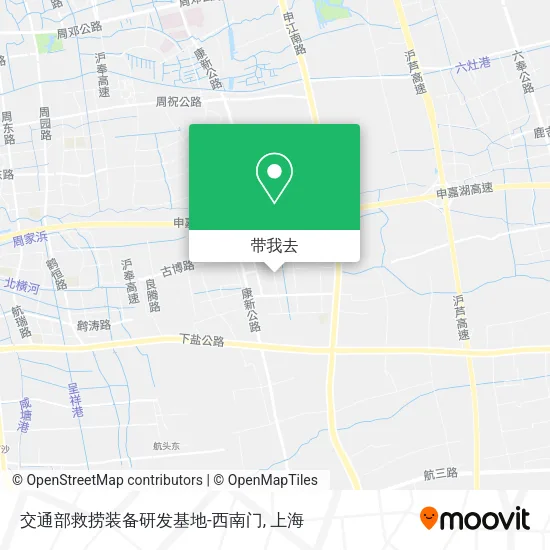 交通部救捞装备研发基地-西南门地图