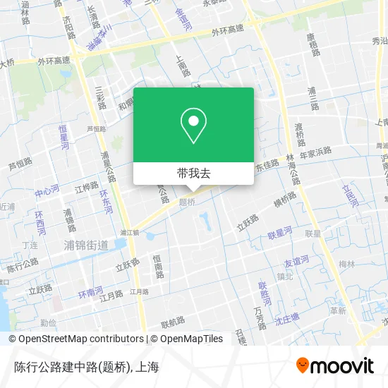 陈行公路建中路(题桥)地图