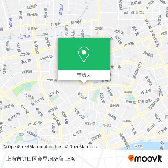 上海市虹口区金星烟杂店地图