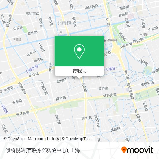 嘴粉悦站(百联东郊购物中心)地图