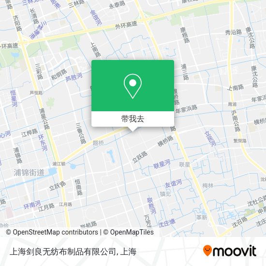 上海剑良无纺布制品有限公司地图