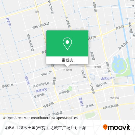 嗨BALL积木王国(奉贤宝龙城市广场店)地图