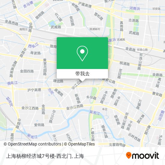 上海杨柳经济城7号楼-西北门地图