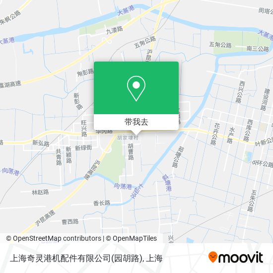 上海奇灵港机配件有限公司(园胡路)地图