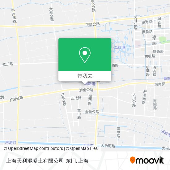 上海天利混凝土有限公司-东门地图