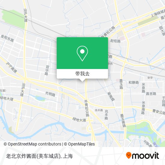 老北京炸酱面(美车城店)地图