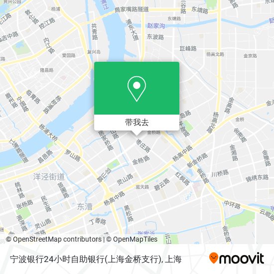 宁波银行24小时自助银行(上海金桥支行)地图