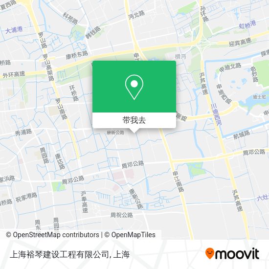 上海裕琴建设工程有限公司地图