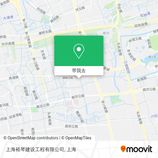 上海裕琴建设工程有限公司地图