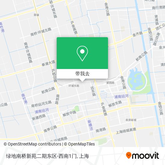 绿地南桥新苑二期东区-西南1门地图