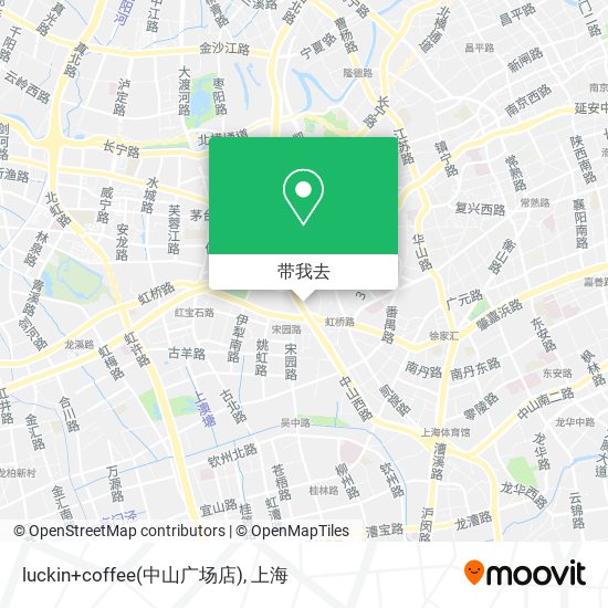 luckin+coffee(中山广场店)地图