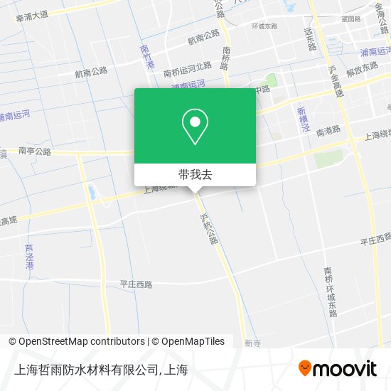 上海哲雨防水材料有限公司地图