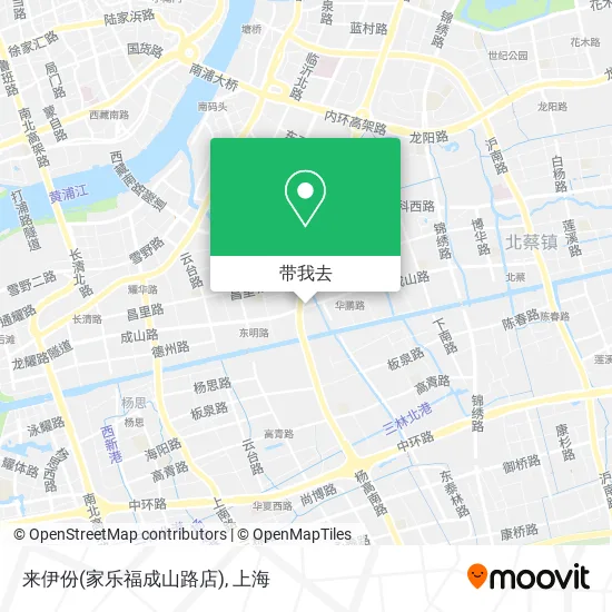 来伊份(家乐福成山路店)地图