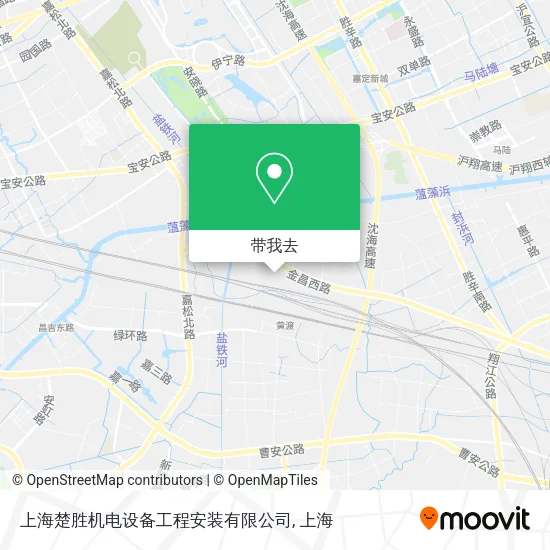 上海楚胜机电设备工程安装有限公司地图