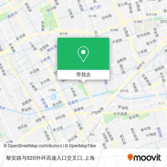 黎安路与S20外环高速入口交叉口地图