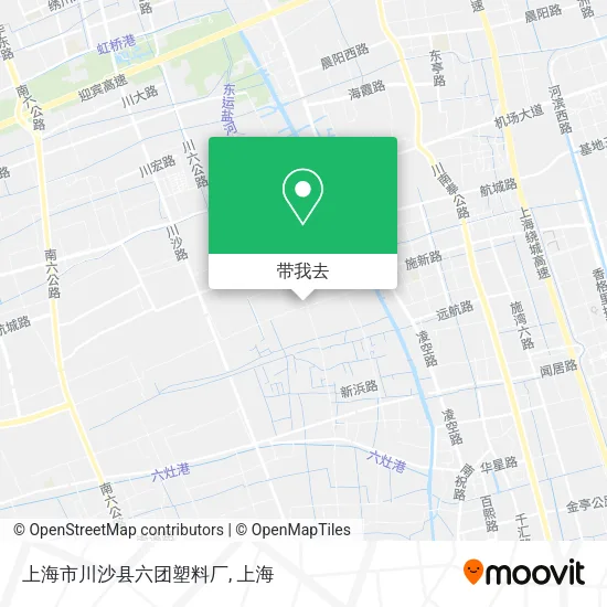 上海市川沙县六团塑料厂地图