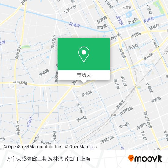 万宇荣盛名邸三期逸林湾-南2门地图
