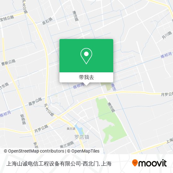 上海山诚电信工程设备有限公司-西北门地图