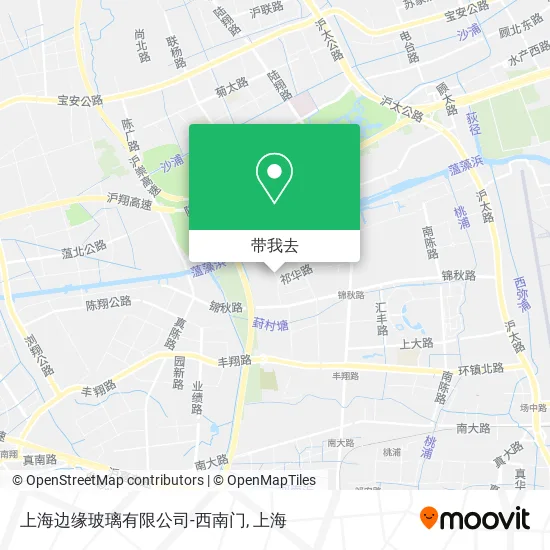 上海边缘玻璃有限公司-西南门地图