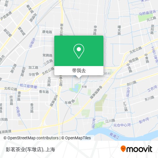 影茗茶业(车墩店)地图