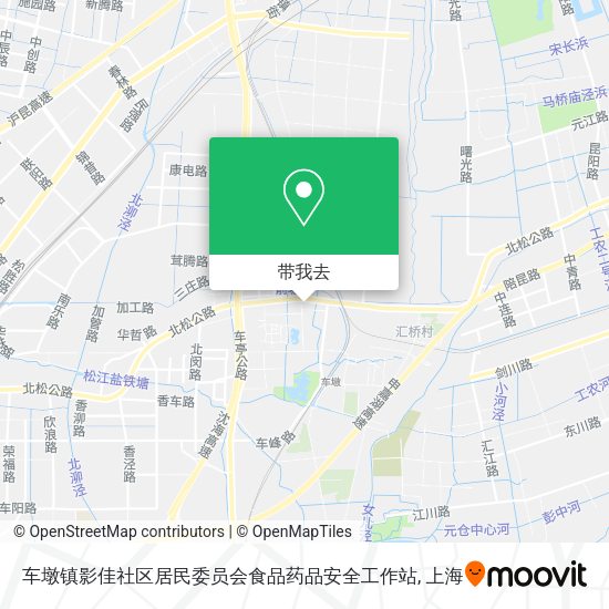 车墩镇影佳社区居民委员会食品药品安全工作站地图