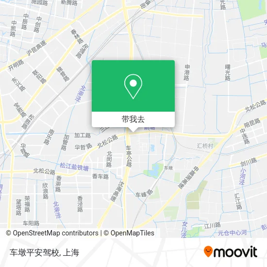 车墩平安驾校地图